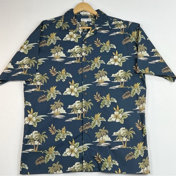 Pierre Cardin Hawaiian Tropical Summer Beach Vacation shirt. Size Large - Picture 1 of 10